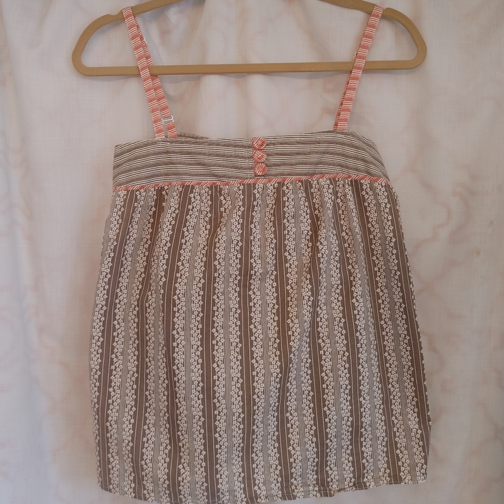 🌺ROXY adorable floral striped print top size M (juniors)